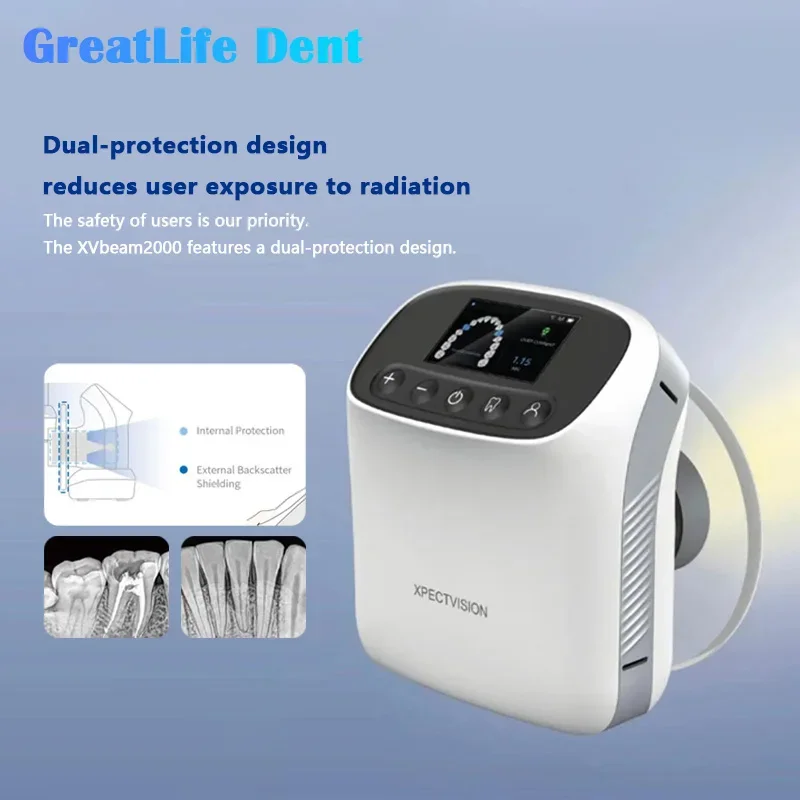 Greatlife Handheld Dental X Ray Machine High Frequency Dental X-ray Unit with Sensor Dental X-Ray Camera for Equipment Dentistry