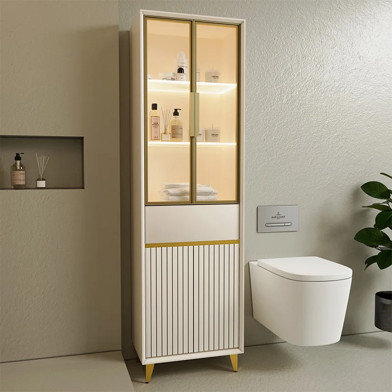 

Organizer Storage Cupboard Toilet Floor Medicine Disinfecting Slim Bathroom Cabinet Luxury Paper Archivadores Home Furniture