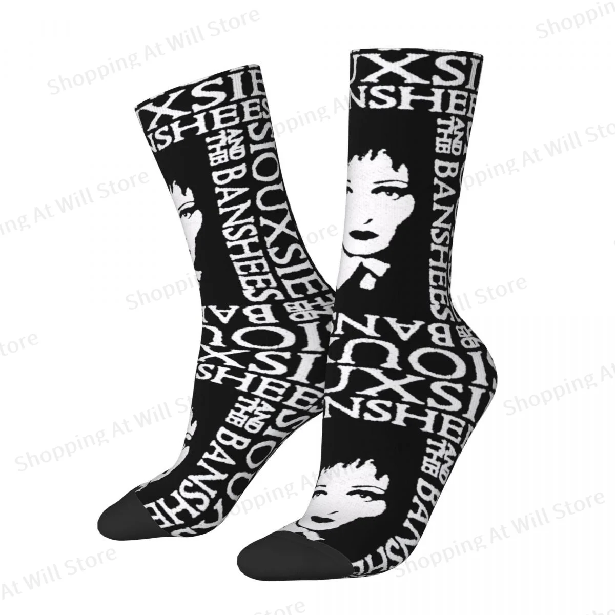 Siouxsie And The Banshees Unisex Winter Socks Running Happy Crew Socks Street Style Crazy Sock