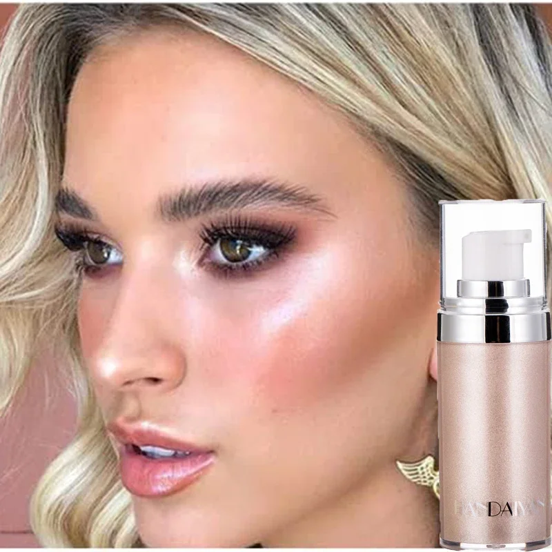 4 Colors Shimmer Spray Highlighter Illuminator Face Contouring Brighten Body Bronzer Glitter Liquid Highlight Makeup Cosmetic