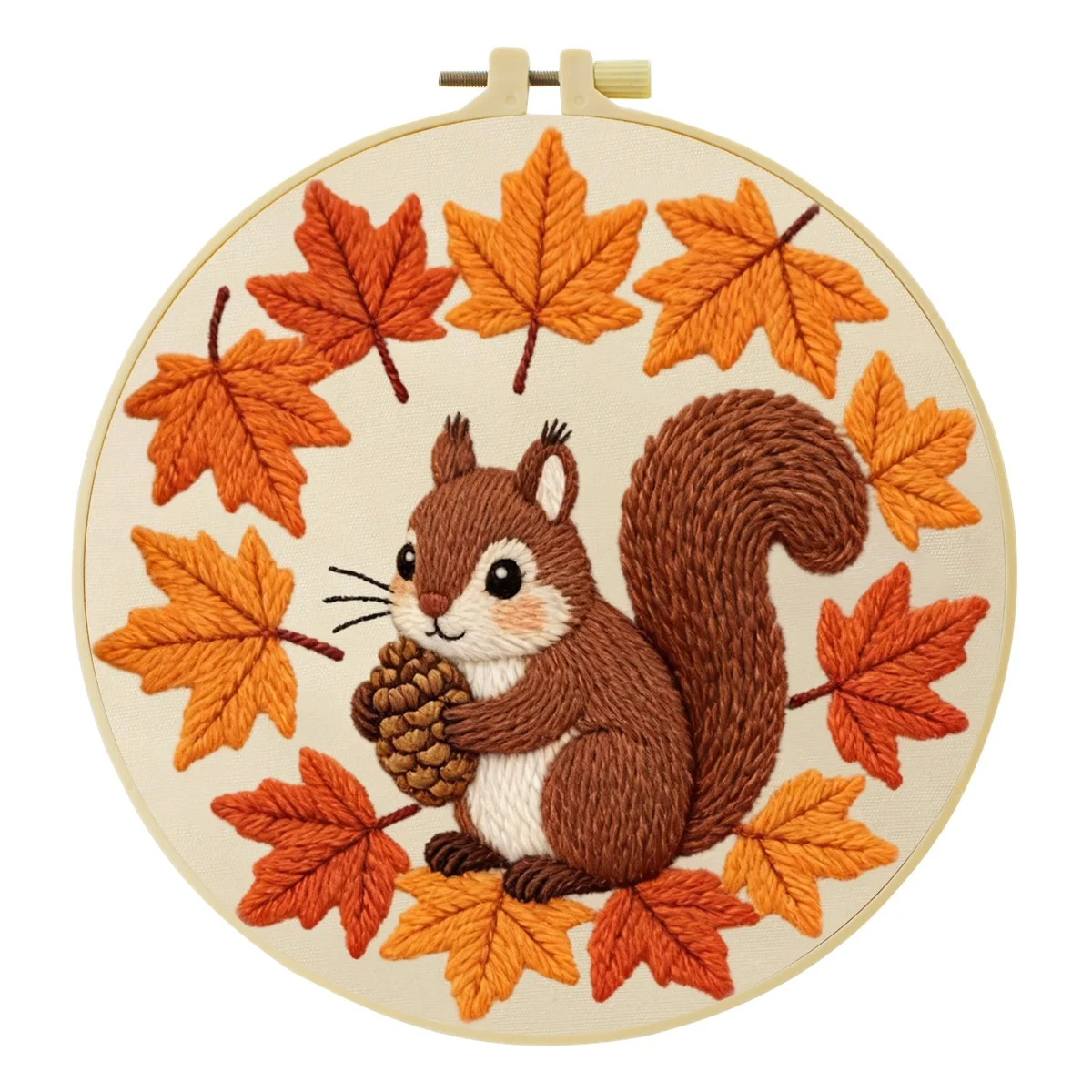 1 Stück DIY Tier-Stickerei-Werkzeugset für Anfänger, Heim-Nähhandwerk-Set, Stickerei-Set, Geschenk, Muster, Handgemacht – Detail 9