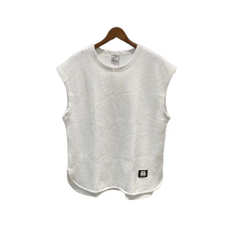 Trendy summer new waffle loose sports vest fitness sleeveless casual men's training solid color crew neck top image 5