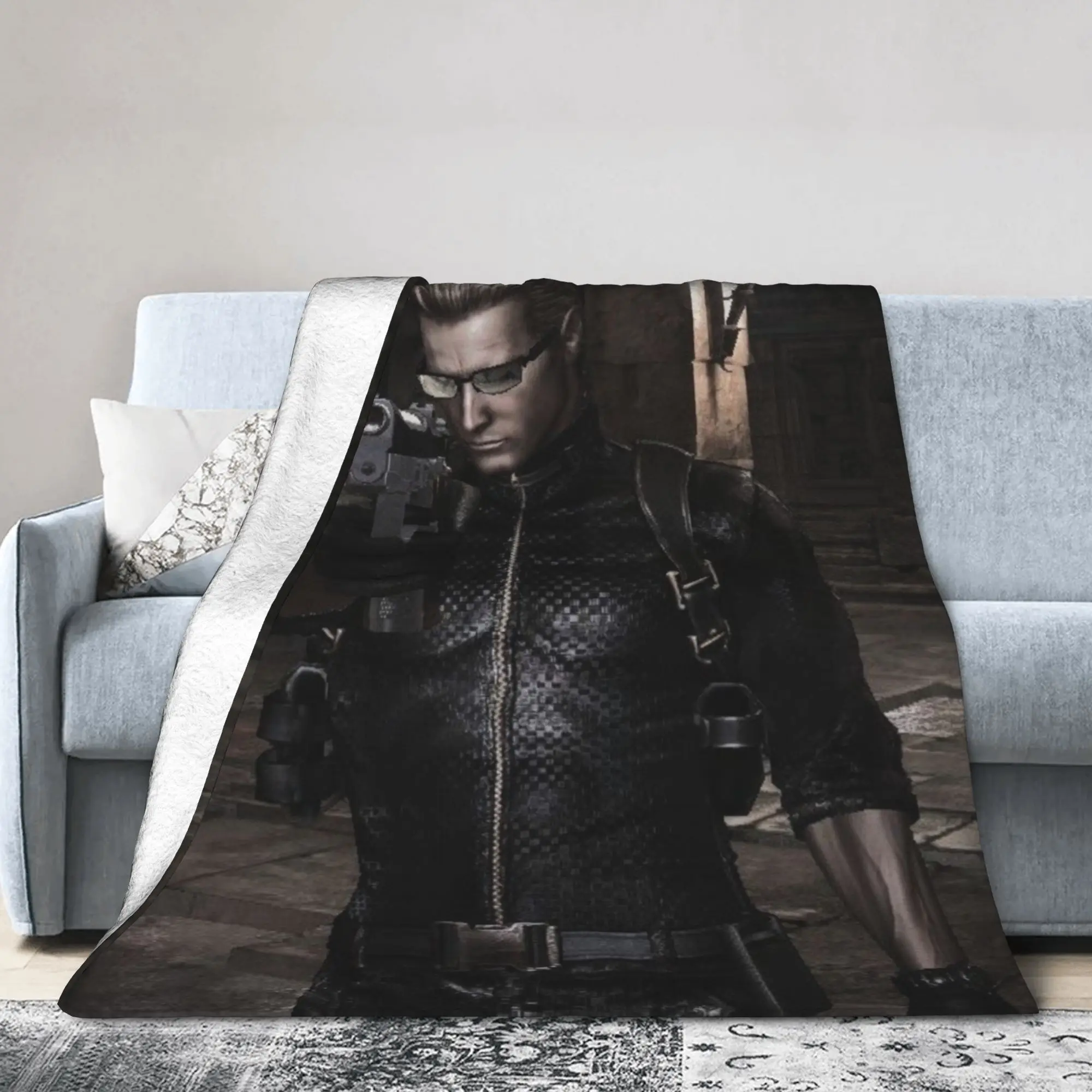 Albert Wesker  Stuff Blanket Super Soft Fleece  Throw Blanket Comfortable Bedspreads