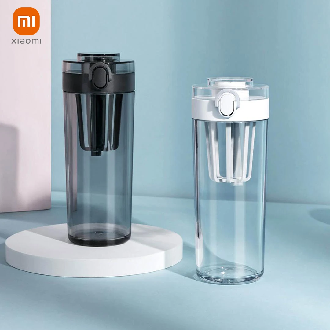 XIAOMI Mijia Tritan Water Cup 600ml Portable Leak-proof Outdoor Sports Water Bottle Shaker BPA-FREE Button Cap Easy Clean