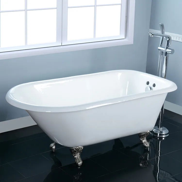 

Manufacturers supply 1.6 meters European and American independent cast iron bathtubs, engineering household enamel