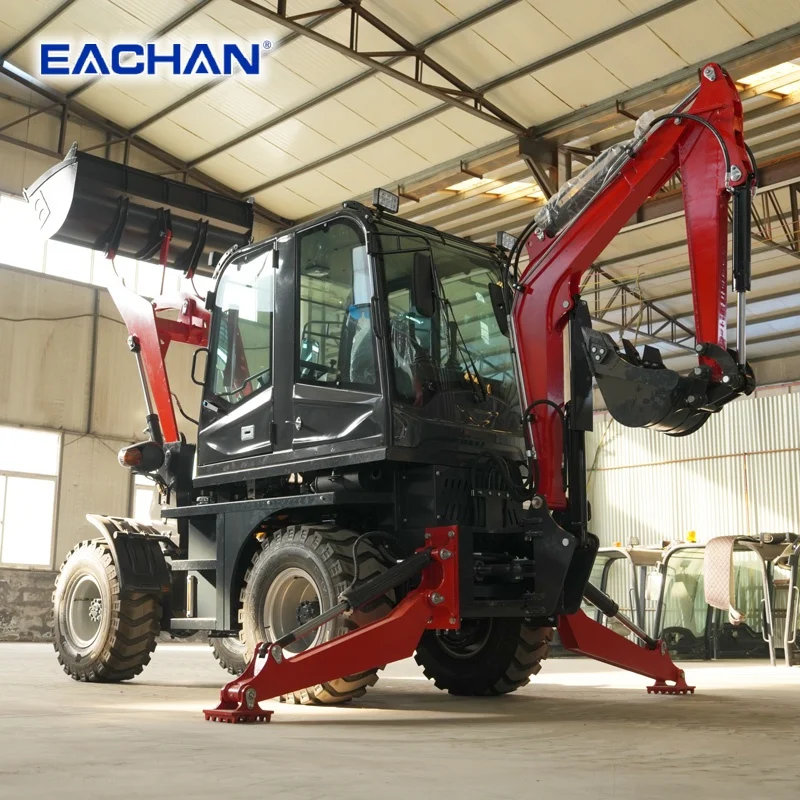 

EACHAN CE Certified Backhoe Loader Landscaping Bucket Backhoe Loader Earth-moving Machinery Hydraulic Backhoe Loader Customized