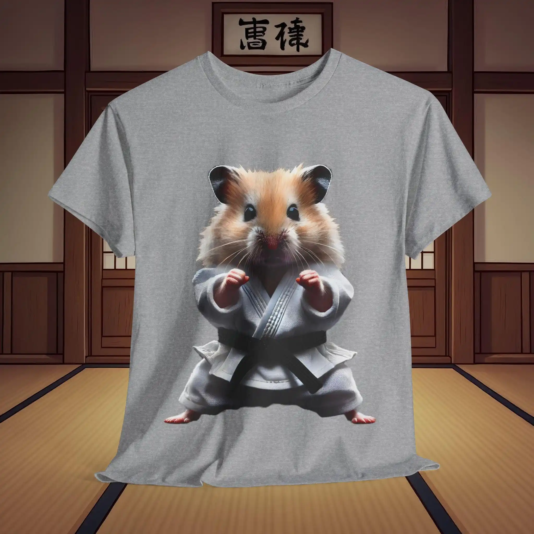 

Karate Hamster T Shirt Funny Martial Arts Cute Lover Cotton Animal Lovers Fans