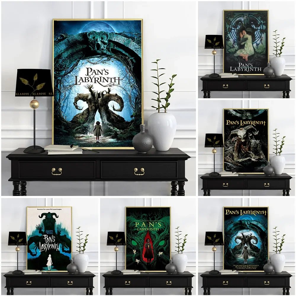 المقالي ملصق فن المتاهة ، فيلم الخيال ، طباعة قماش لديكور الجدار ، حكاية خرافية سحرية ، ديكور المنزل ، صورة توضيحية #1