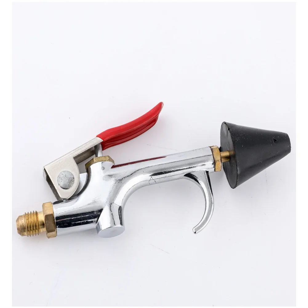 Alloy Fuel Injection Nozzle Head 1/4 Inch Thread Red For Car Air Conditioner Pipe And Climate Control System Cleaning Tool