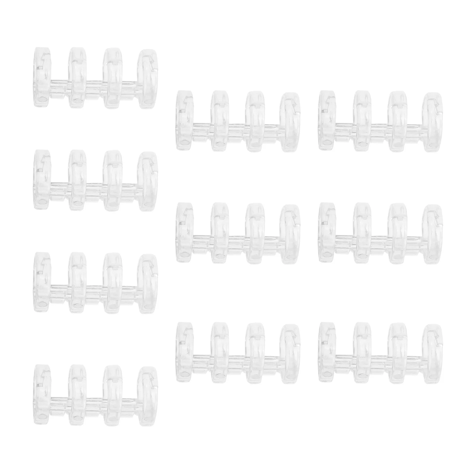 10 шт., кольцо для переплета книг, гибкая сегментированная папка с четырьмя отверстиями для офиса, дома, школы, канцелярские принадлежности, канцелярские принадлежности для студентов