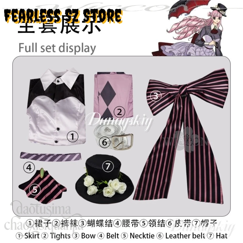 Perona Cosplay Anime Pirate Novel HEROINES Kawaii Classic Lolita Halloween Retro Palace Style Light Pinkish Purple Cake Dress - view 5