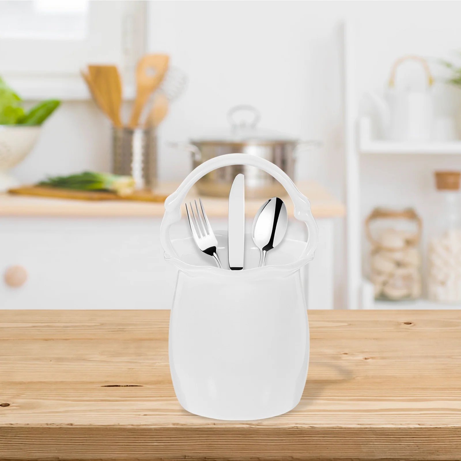 

Kitchen Ceramic Chopstick Holder Cutlery Container Tableware Organizer Chopsticks Organizer for Home Chopsticks Holder