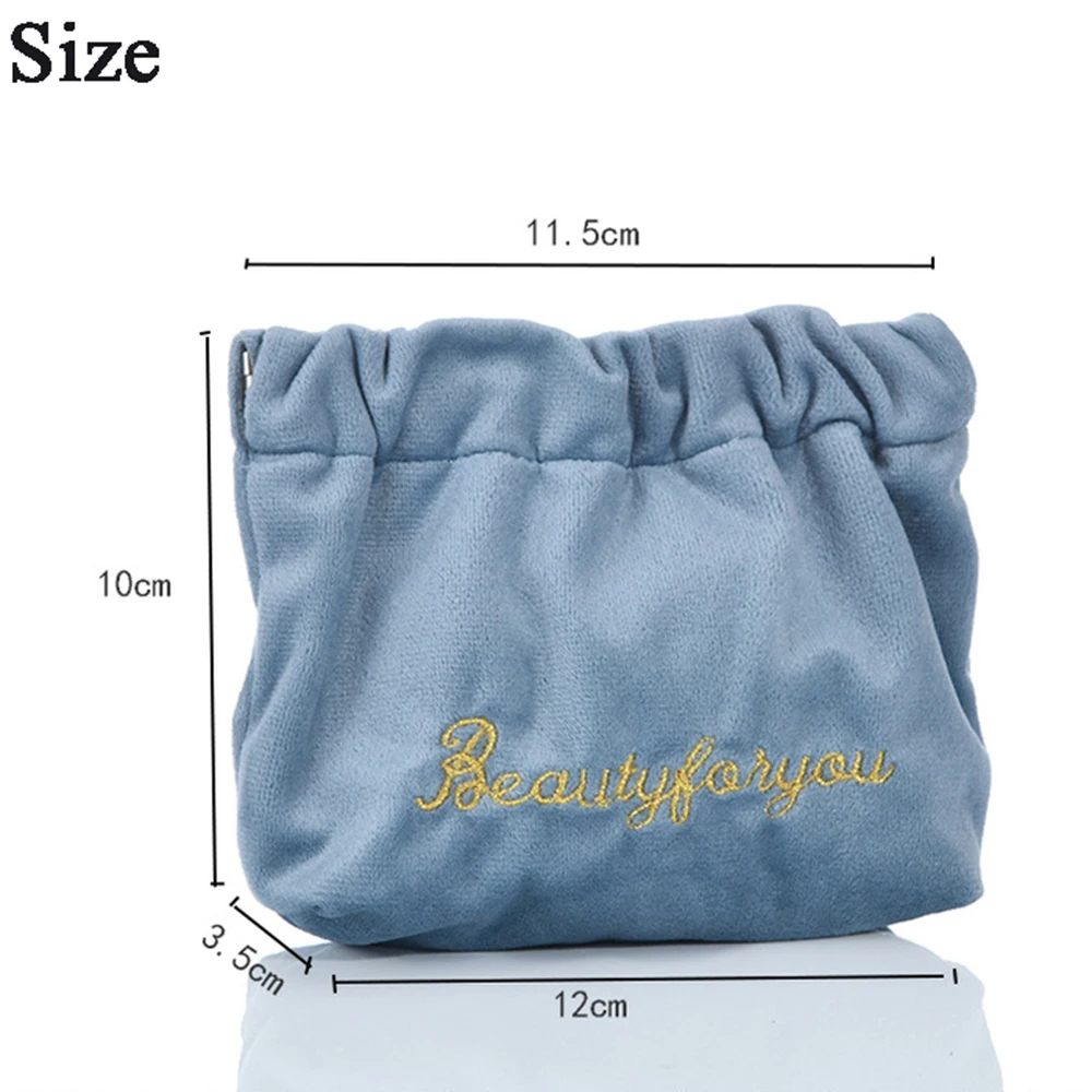 Velvet Mini Lipstick Bag Soft Women Cosmetic Bag Travel Makeup Pouch Lipstick Organizer Case Pochette Maquillage