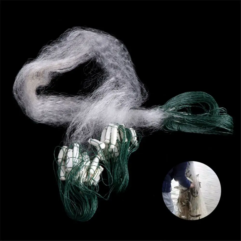 1.5*1.5cm Hole 8M*.8M Monofilament Chemical Fiber Single Layer Netting Tackle Mesh Trap Floating Net Fish Mesh Fishing Net