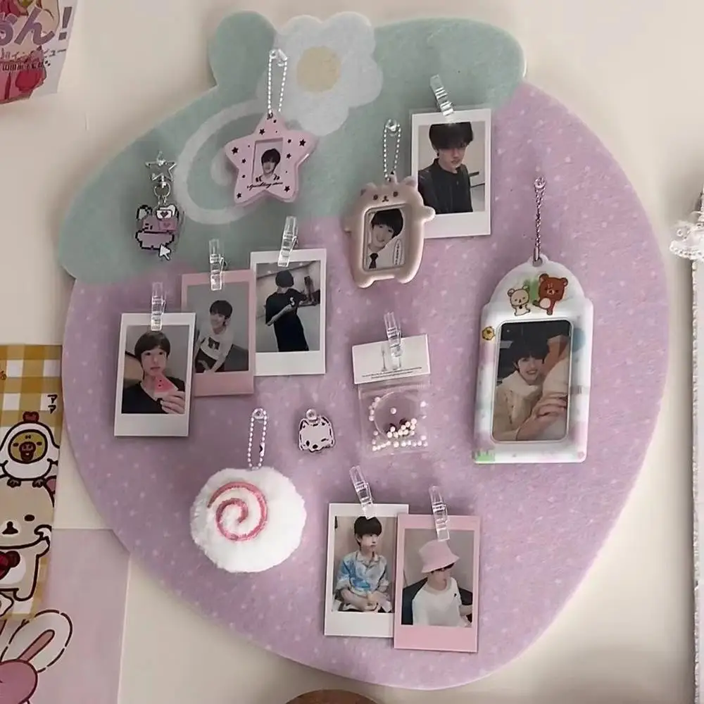 Ins الفراولة ورأى لوحة الإعلانات رسالة مجلس الكرتون البرسيم عرض الصور مجلس شكل خاص ورأى الألم مجلس الفن جدار ديكور