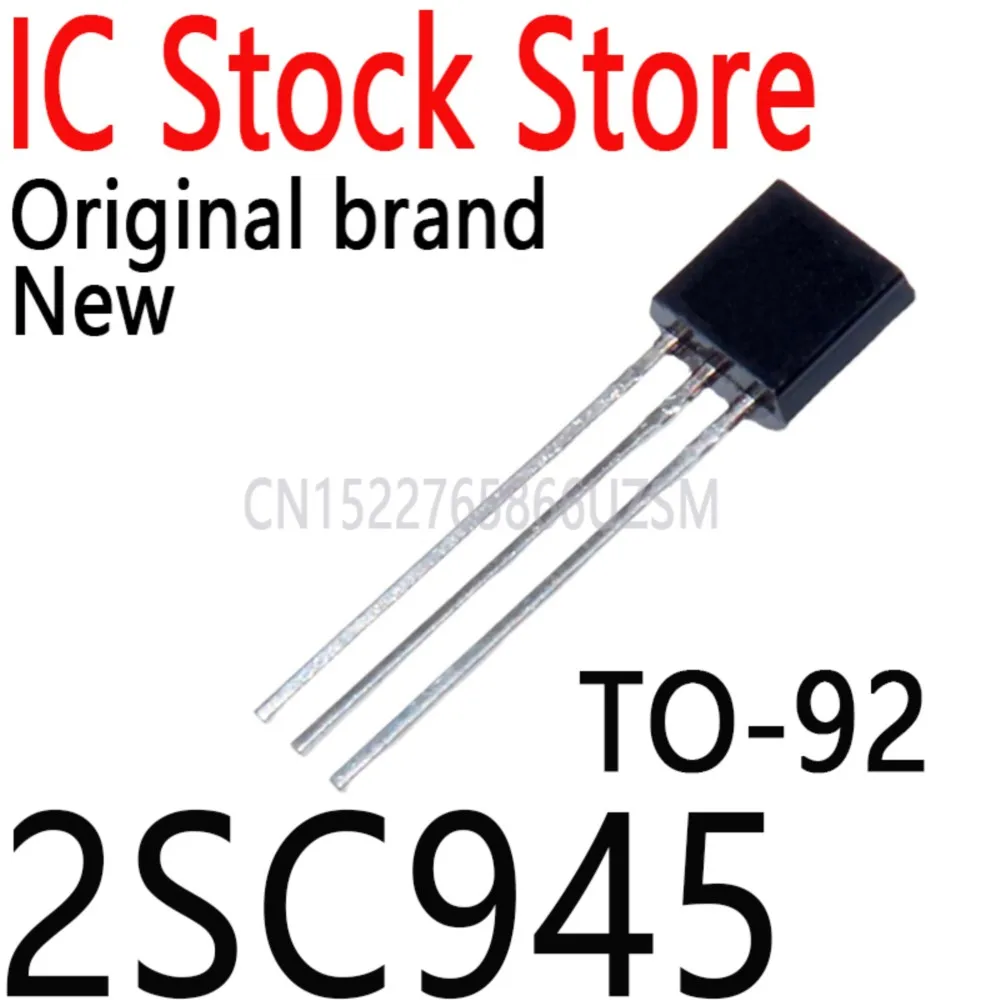 100PCS/Lot New and Original C945 Triode TO-92 50V/0.1A/0.5W/250MHZ Transistor Wholesale 2SC945