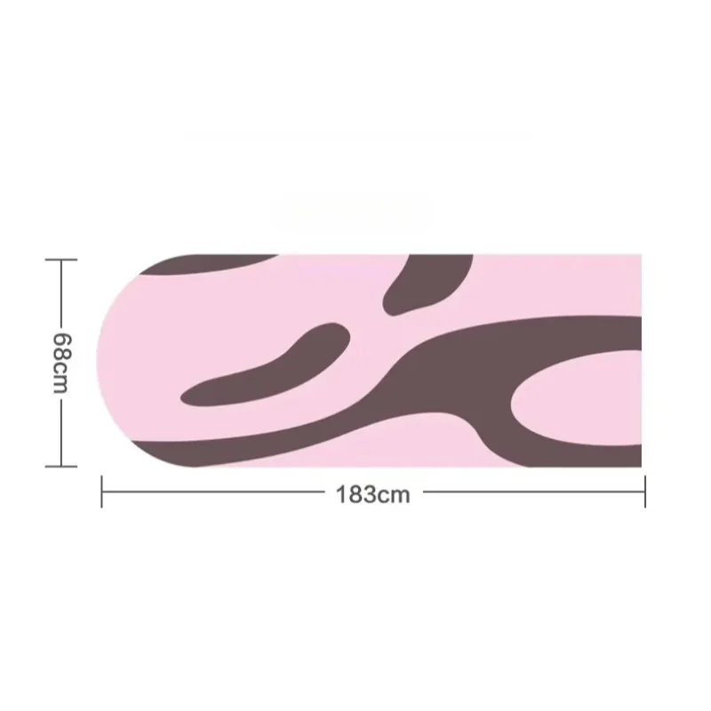 Pink Suede Half-Circle Yoga Mat: Double-sided Non-slip, Eco-friendly and Odor-free, Wear-resistant and Durable—a Top Choice