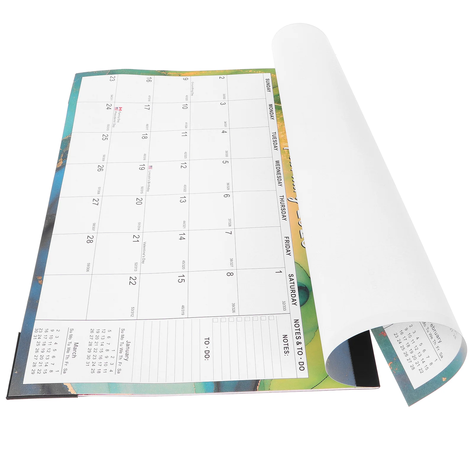 

Simple 2025 Wall Calendar Office Makeup Advent 2024-2025 Paper Fridge Tear-off Monthly