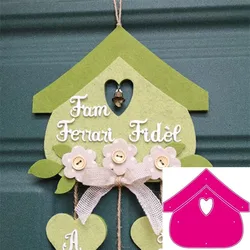 Love Frame House metalowe foremki do wycinania szablony do stempel do scrapbookingu/Album fotograficzny dekoracyjny wytłoczenia kartki DIY