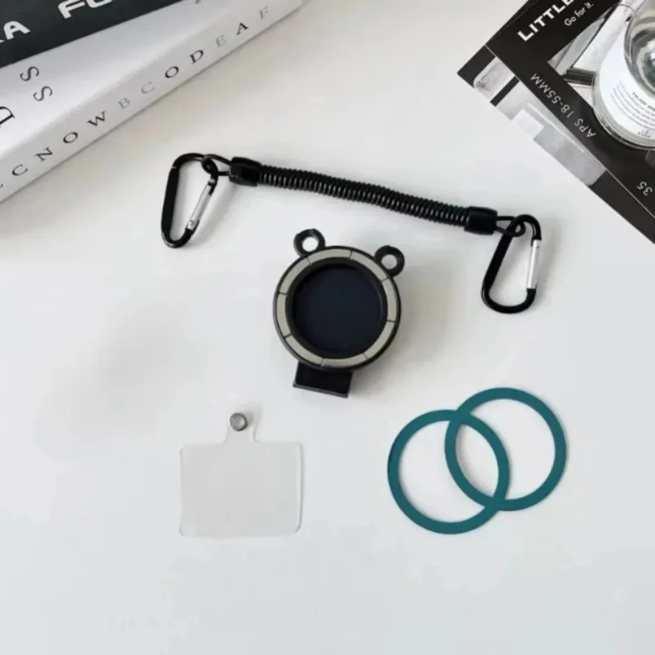 Magnetic Phone Holder Clamp Hands-free Backpack/belt with Elastic Rope Portable Cell Phone Stand For Magsafe iPhone 16 15 14 13