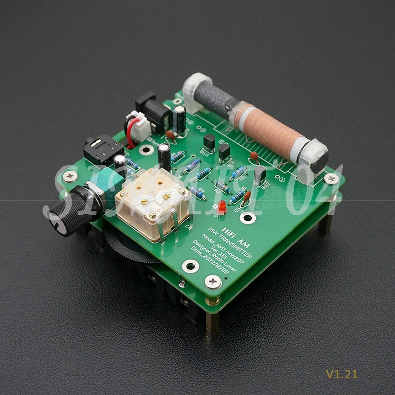 DIY Medium Wave AM Radio Transmitter Kit, Experimental Board Test, Ore Radio Version 1.21