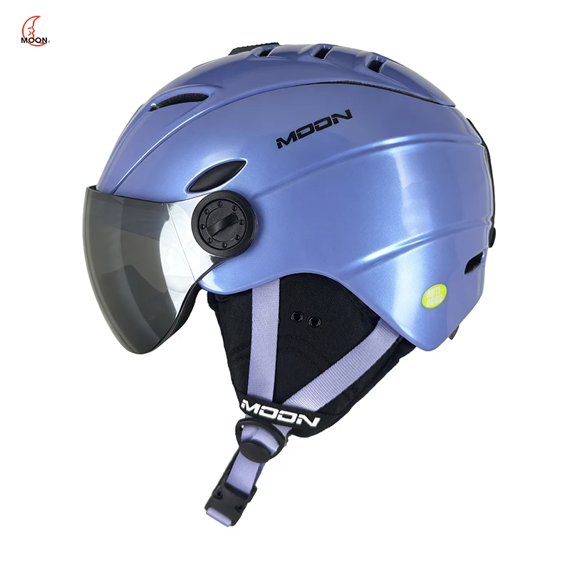 

Professional Winter Snow Goggles Integrated Ski Helmet Lightweight Breathable Unisex Single Double Board Safety Gear