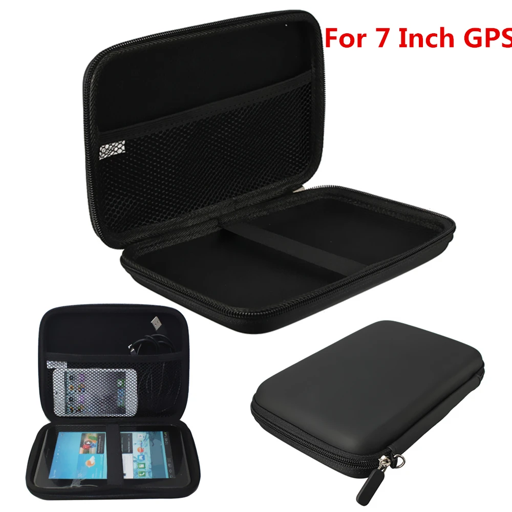 

7 Inch Black Bag GPS Hard Shell Carrying Case Cover Outer Carry Case Nav GPS Navigator Protective Holder