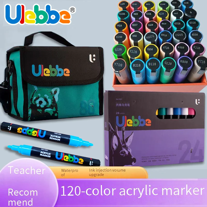 36/60/84/120 ألوان أقلام طلاء أكريليك علامات لطلاء الصخور حجر السيراميك الزجاج الخشب أكواب النسيج المعدني Canva #2