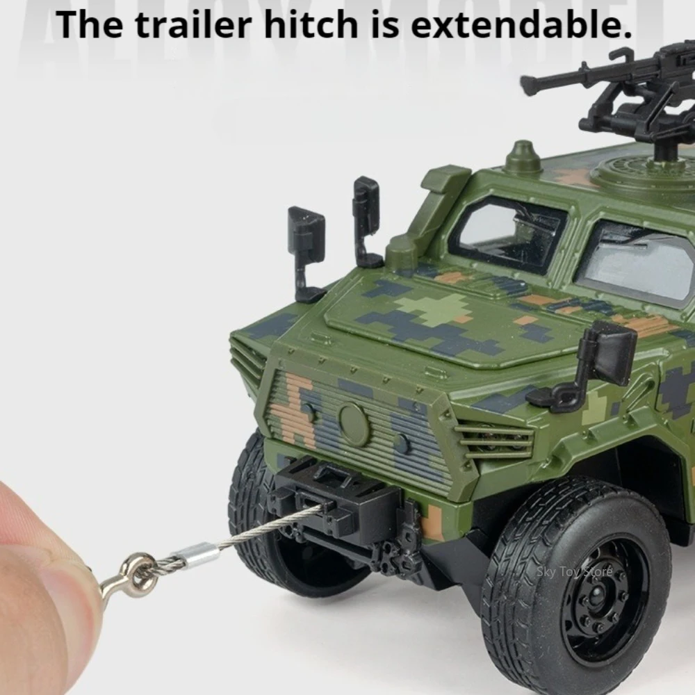 1:32 Schaal DongFeng Mengshi Sabertooth Diecast Model Legering Speelgoed Auto Deuren Geopend Geluid Licht Trek Terreinwagen kinderen Speelgoed