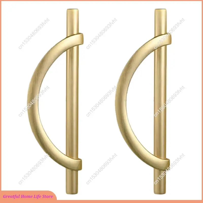 

AT59 4Pcs Gold Cabinet Pulls Drawer Pulls Half Moon Shape Cabinet Pulls Drawer Dresser Handles Kitchen Cupboard Handles B