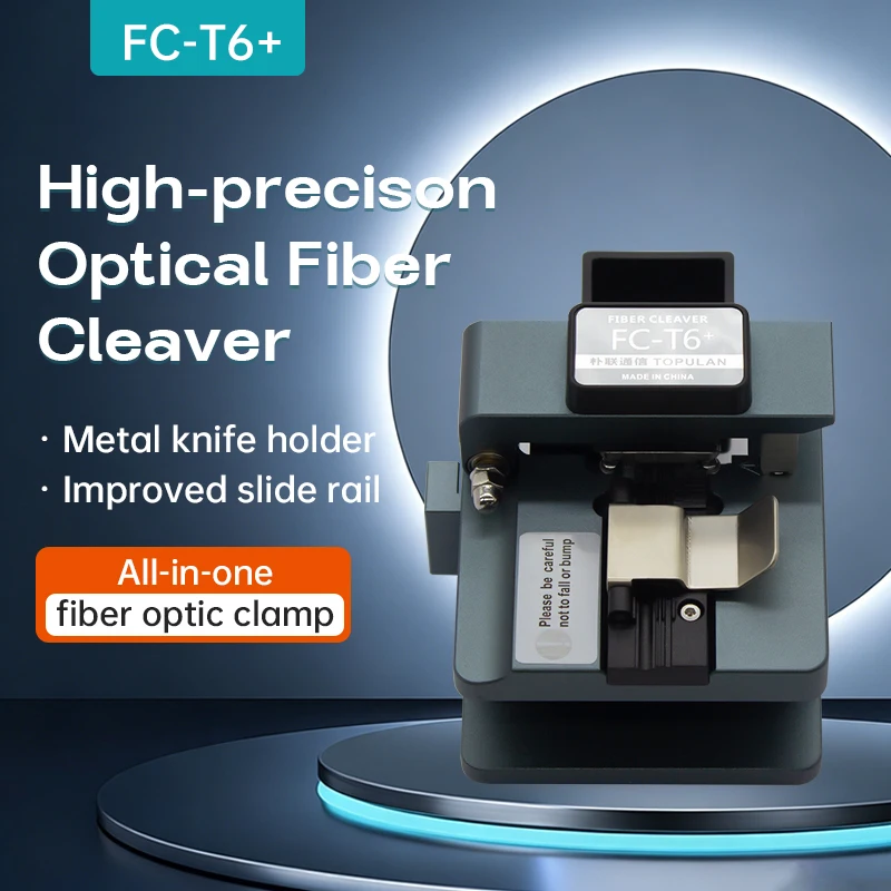 Topulan Fiber Optic Cutter High Precision Cold Splicing Hot Melting Fiber Optic Cable Drop Cable Automatic Blade Retraction Ftth Fiber Optic Home Network Cable Cutter