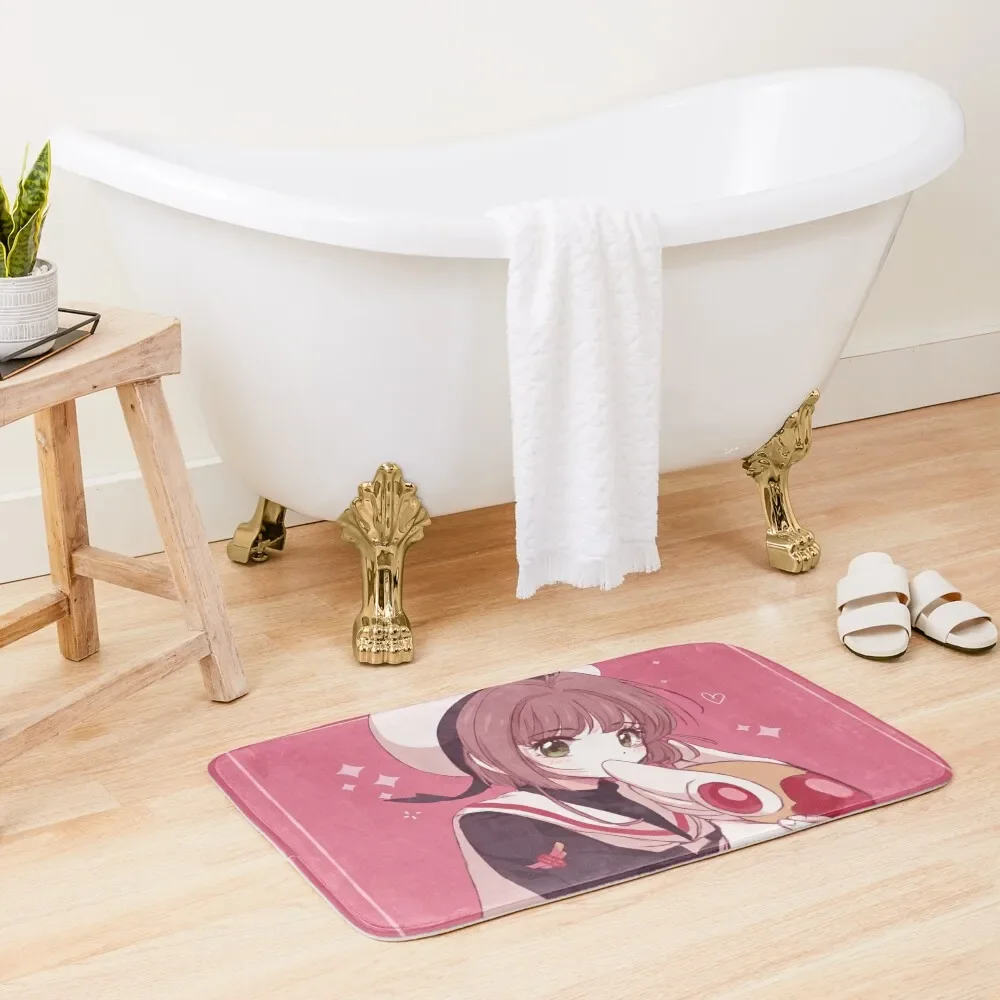 

Sakura Kinomoto The Cute Cardcaptor Bath Mat Carpet For Home Entrance Bath Room Acessories Non-Slip And Washable Kitchen Mat