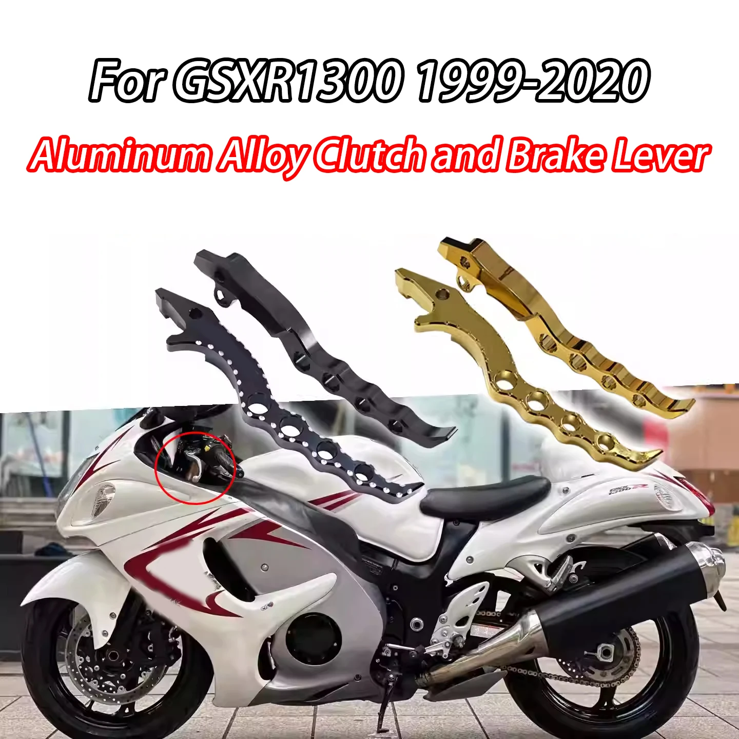 

For Suzuki Hayabusa GSXR1300 GSX1300R 1999-2020 Motorcycle Parts Brake and Clutch Lever High-Quality Aluminum Alloy Handlebars