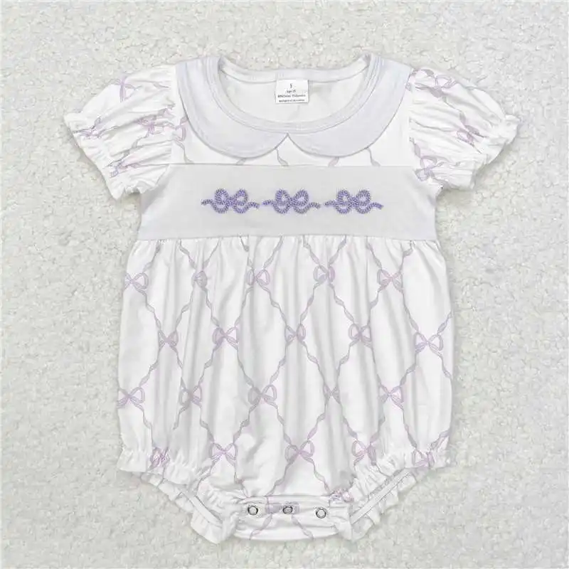 Wholesale hot sale western boutique onesies newborn toddler Baby Infant Girls Pink Bows Sleeveless Rompers