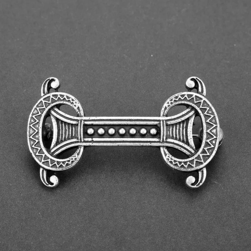 Viking Brooch For Women Medieval Rune Flower Shield Pin Brooch Cloak Shawl Pin Celtic Decoration image 3