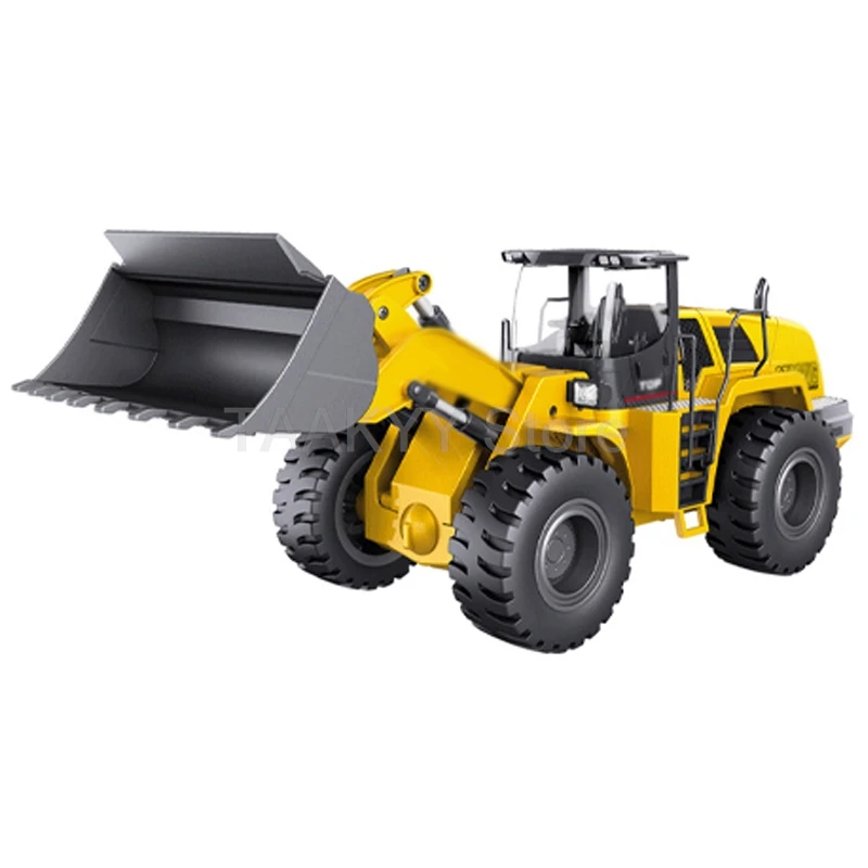 Huina 1:14 22Channels Alloy Remote Control Car Simulation Bulldozer Loading Unloading Machine Engineering Vehicle Children's Toy