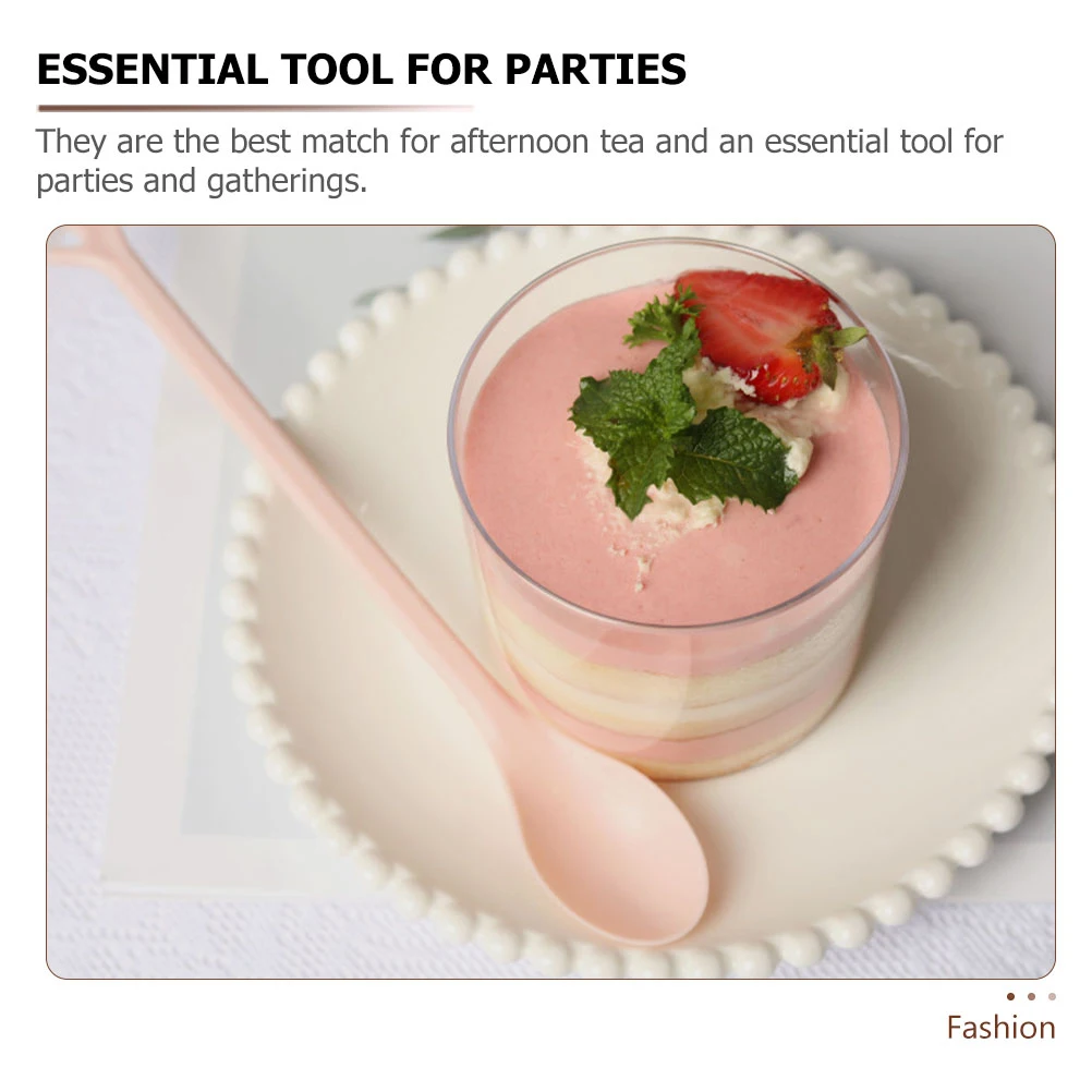 

4Pcs Coffee Spoons Plastic Dessert Spoons Smooth Comfortable Handle for Ice Cream Cake Watermelon Scooping Palm Shaped Design