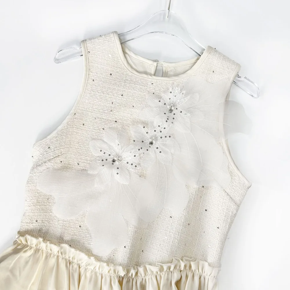 New Multi-layer Organza Flower Patch 3D Large Dress Cloth Pin DIY Hand-made Embroidery Studded Patch Corsage Accessory