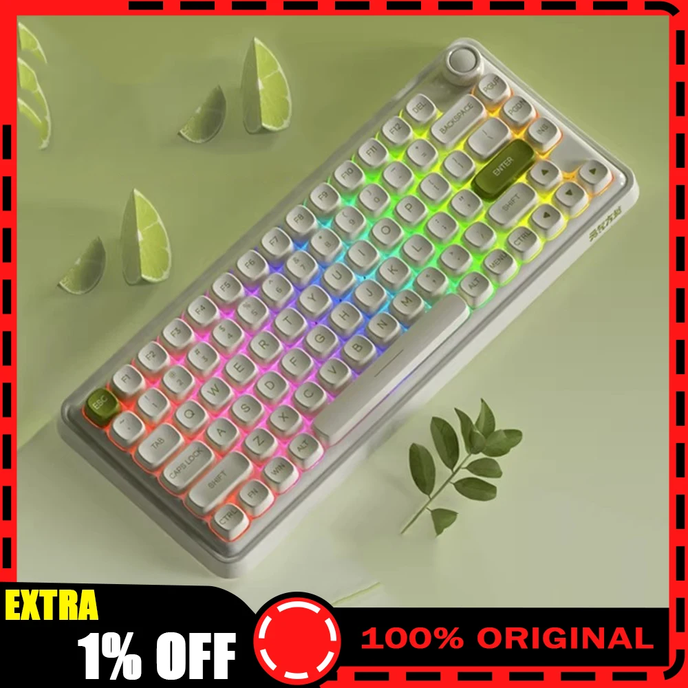 

DAREU Z82pro Keyboard Three Modes Long Battery Life Low Delay Keyboards Office Work Gasket Hot Swap Mute Pc Accessories Gifts