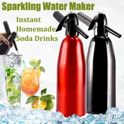 Portable Sparkling Water Maker Flavor Soda Blaster CO2 Cocktail Bubble Drinks Pressurizer Bartender Siphon Accessories Aluminum