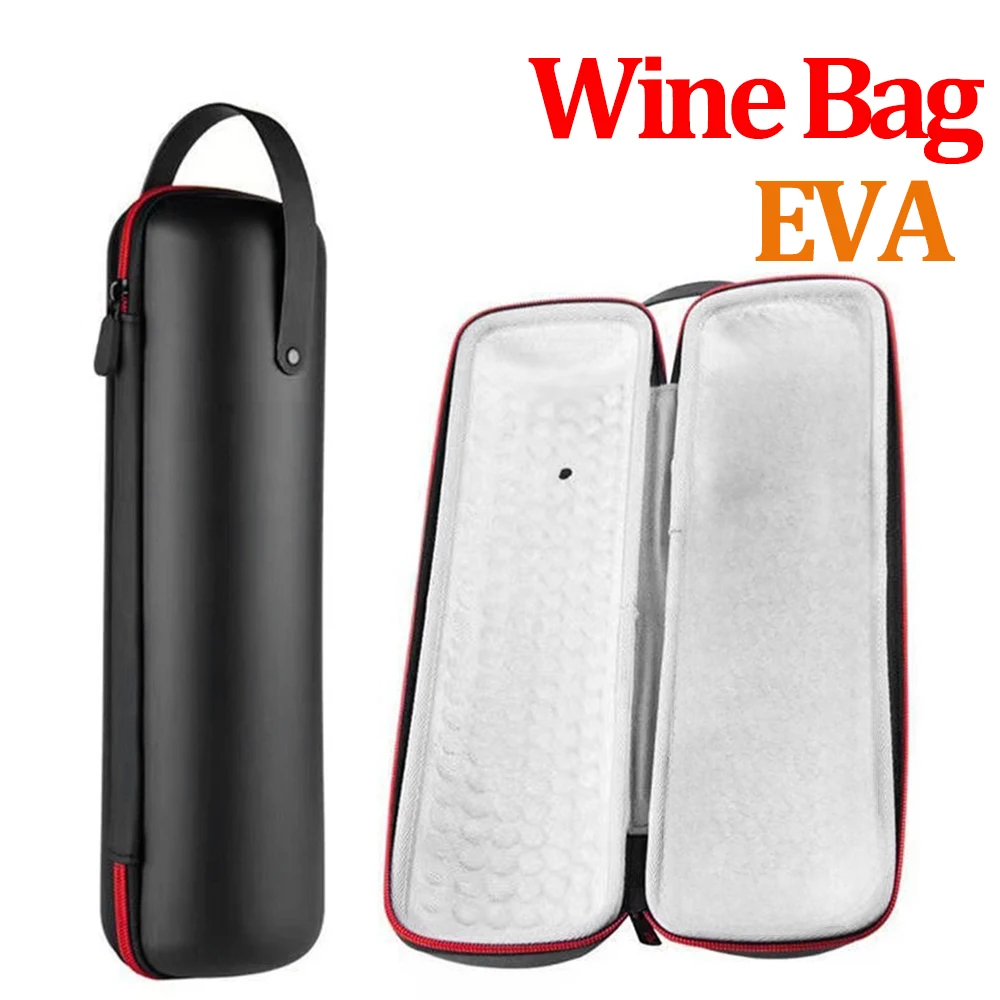 

Portable Wine Bag Cooler Ice Bags Beer Cooling Single Red Wine Gift Box Insulation Outdoor Storage Wine Box EVA Shockproof Bags