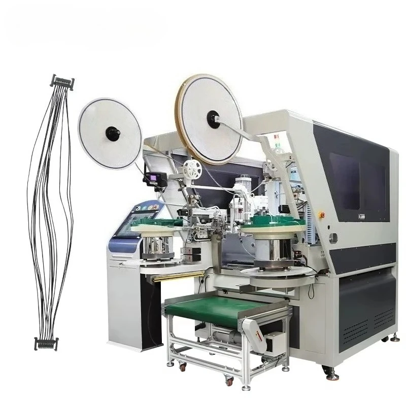 EW-8930 High Precision Double End Crimping Connector Assembly Machine for Automotive Cables CE Certified 1 Year Warranty