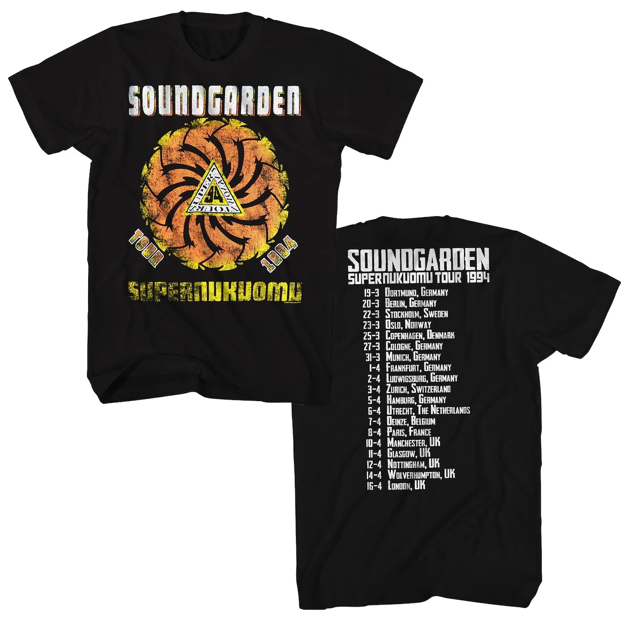 Heißes Soundgarden Soundgarden Band High-Street Baumwoll-Print Kurzarm-Freizeit-T-Shirt für Männer und Frauen, Sommer-Neuheit – Detail 6