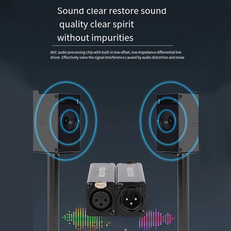 Professional Mono Common Ground Audio Filtering To Eliminate Current Sound Balancing Adapter