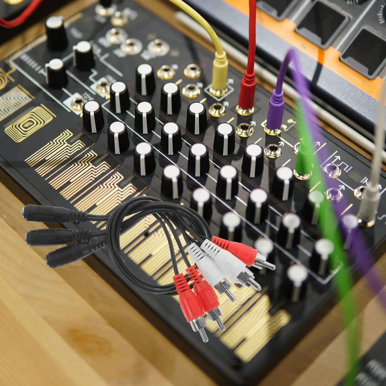 

3Pcs 3.5mm Female to Dual Male Stereo Y-Cable Audio Adapter Mini Jack Splitter for Clear Sound Gooseneck Mic Adapter