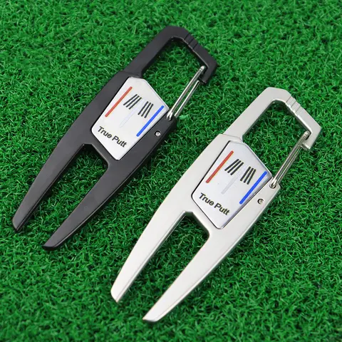 Portable Golf Divot Repair Tool Training Aid Outdoor Golf Putting Green Zinc Alloy Green Fork Ball Tools Golf Sports Accessories