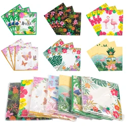 Tropical Palm Leaves Hawaiian Flamingo Pineapple Paper Napkins Summer Birthday Party Wedding table Decoration Disposable tissues