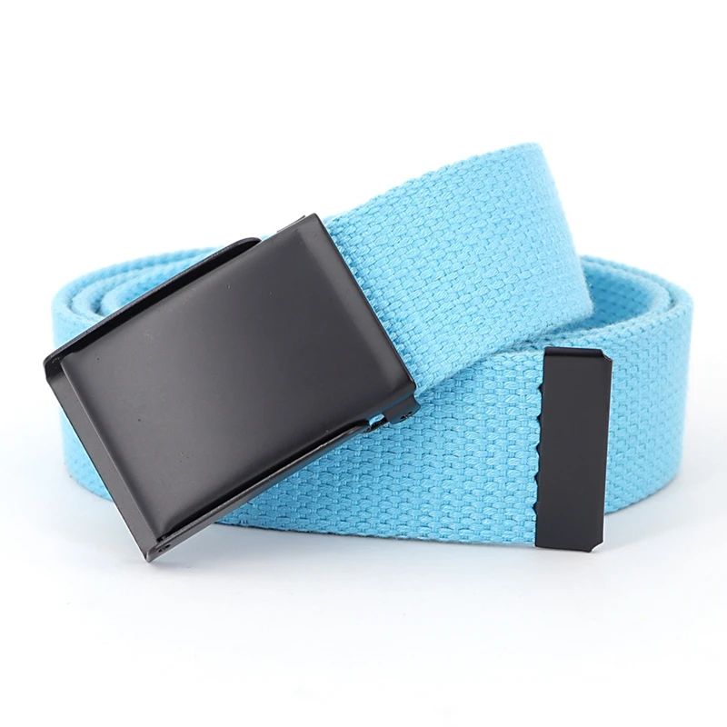 Trendy Reversible Buckle Canvas Belt for Men And Women Casual Sports Outdoor Fabric Belt for Jeans Teens And Young Adults