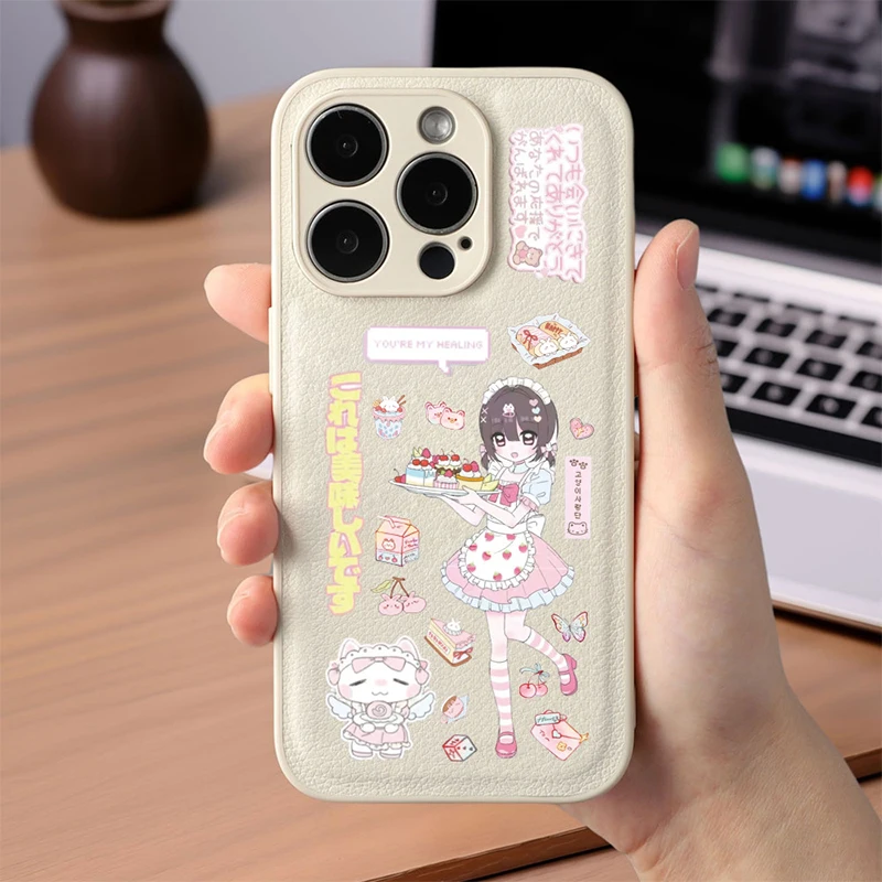 Korean Japanese Cute Cartoon Anime Girl Sticker DIY Scrapbooks Journal Notebook & Phone Decoration Stickers Festival Gifts Set
