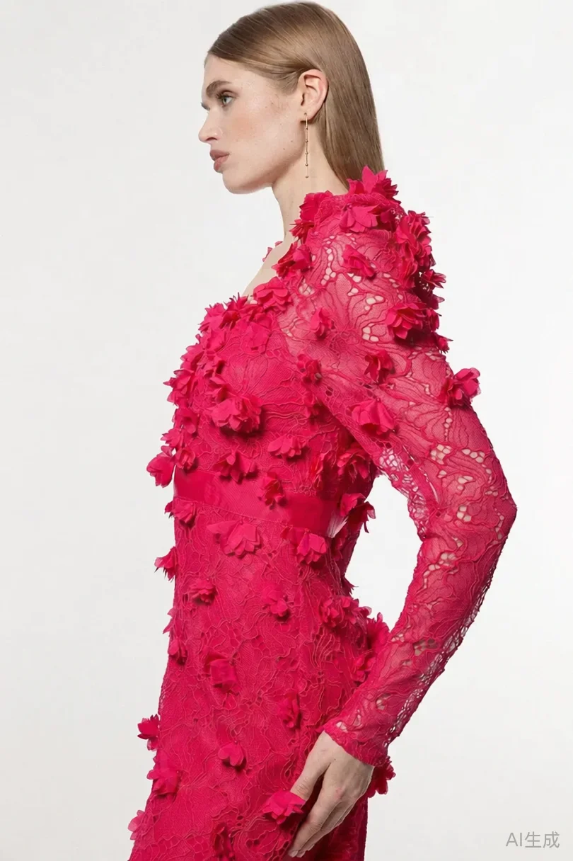 맞춤형 롱 브이넥 크레이프 이브닝 드레스 머메이드 플리츠 와투 트레인 이브닝 드레스 여성용